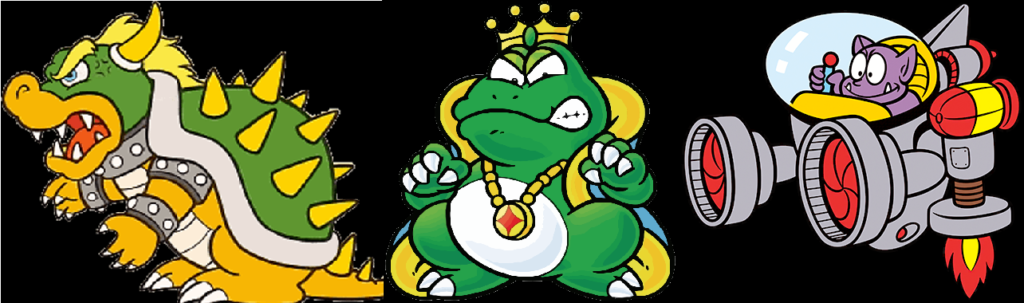 Marios Rivalen Bowser Wart tatanga
