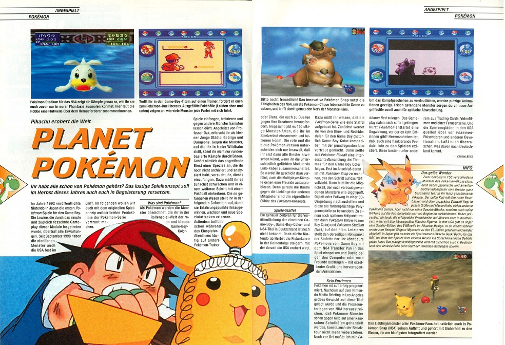Pokemon N-Zone alte videospielzeitschrift 1999